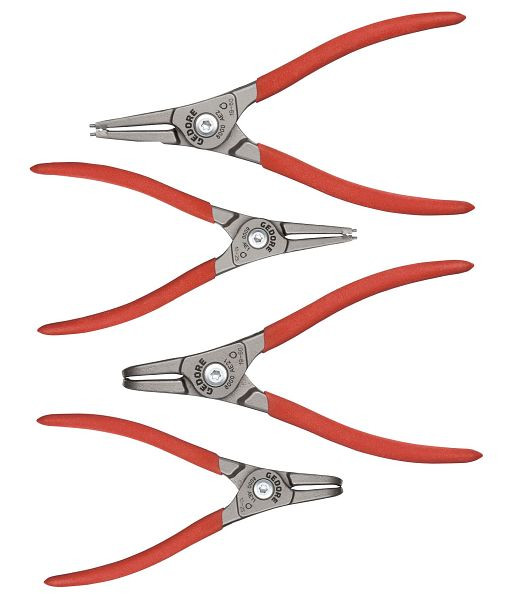GEDORE Montagezangen-Satz 4-teilig (Außen), für Sicherungsringe, 3041980