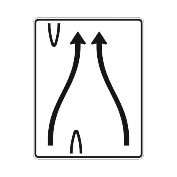 Stein HGS Überleitungstafel Verkehrszeichen StVO 501-80, Alform, RA1, RA1, Alform, 501-80.0004