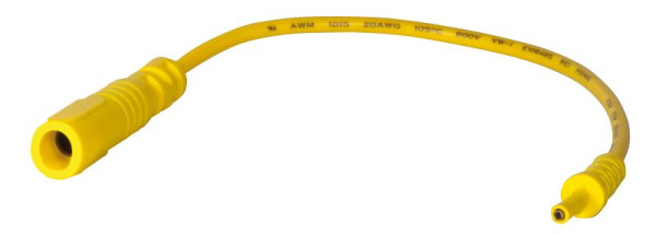SW-Stahl Prüfkabel Buchse 0,6 mm, gelb, 180 mm, 32225L-6