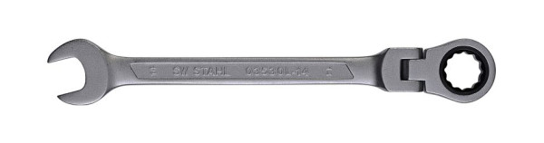SW-Stahl Gabelringratschenschlüssel, 14 mm, mit Gelenk, 03530L-14