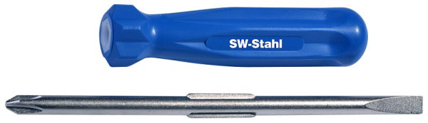 SW-Stahl Umsteck-Schraubendreher, Schlitz+Kreuz, lang, 31100L