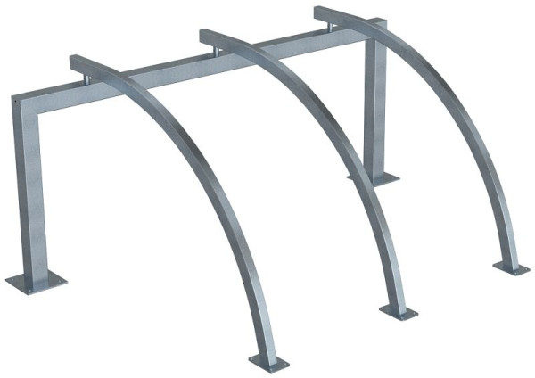 Schake Fahrradanlehnbügel als Reihenanlage, 3 Einstellplätze Gesamtlänge: 2100mm, 4022_30