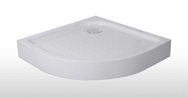 Sanotechnik Rund-Brausetasse weiß 80x80x12,5cm, T80W, 9002827800000