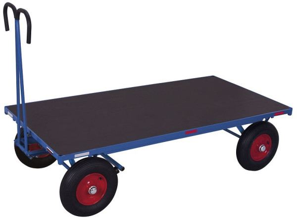 VARIOfit Handpritschenwagen ohne Bordwand, Außenmaß: 2.065 x 1.000 x 1.340 mm, RAL 5010 enzianblau, Radsatz: Luftbereifung, zu-05202