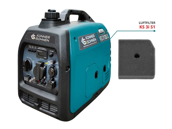 Könner & Söhnen Luftfilter für Inverter Generator, KS 3i S1