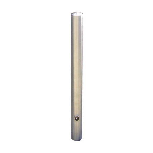 Stein HGS Absperrpfosten -Bollard-, herausnehmbar, Dreikantverschluss, inkl. Bodenhülse, nach DIN 3223, 2 Ösen (180°), 40103f-2