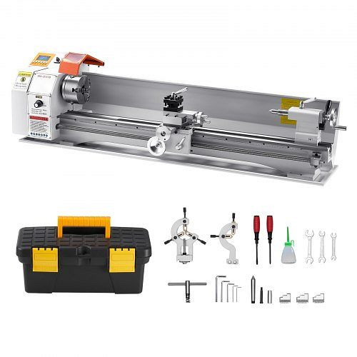 VEVOR Metalldrehmaschine 220x1000mm, 2500 U/min, 1250W Bürstenloser Motor, mit Zubehör, für Präzisionsteile, QZDCLWCC8739XVC7CV2