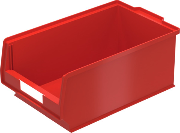BITO Sichtlagerkasten PK Set inklusive Etikett /PK3 350x210x145 rot, inklusive Etikett, 10 Stück, C0250-0005