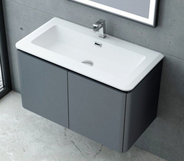 Sanotechnik GAMA 90 ANTHRAZIT Unterschrank+Waschtisch 94 x 48 x 55cm, HB20090A