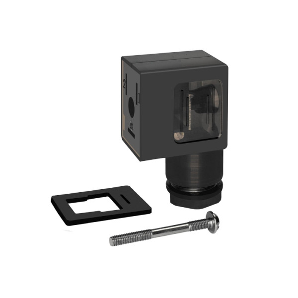 Riegler Gerätestecker mit LED, DC, für Wegeventile BG 100, 117921