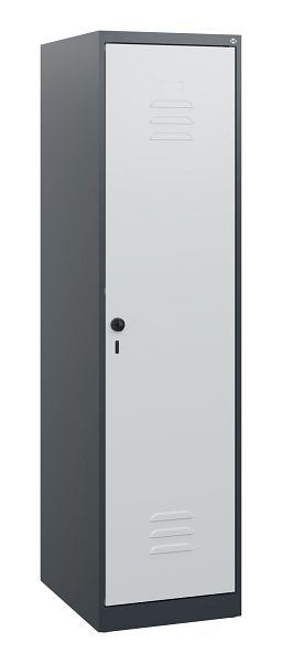 C+P Umkleidespind Classic PLUS, 1530x400x500mm, 7016/7035, Drehriegel, 0800005-12 S10022