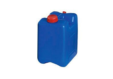 DENIOS Entsorgungskanister aus PE-HD, mit Entlüftungsverschraubung, 10 Liter, blau, 281925
