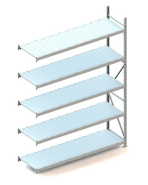 Meta MINI-RACK AR 3000x2200x650 mm, verzinkt, mit Stahlpaneele, Bodenanzahl: 5, 20051345
