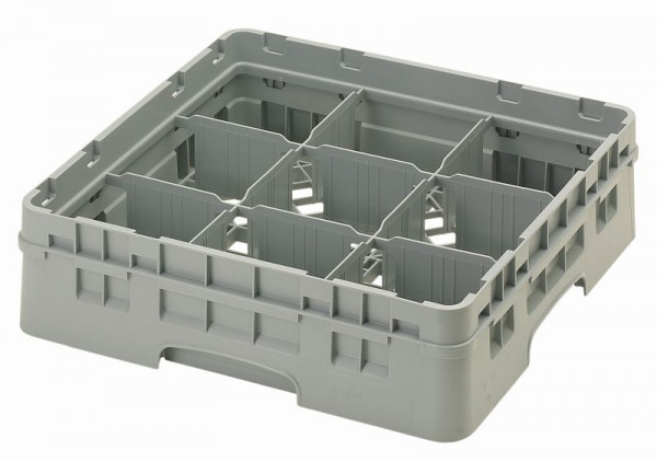 Cambro Spülkorb mit 9 Fächer Camrack® 9 cm Soft Grau, 9S318151