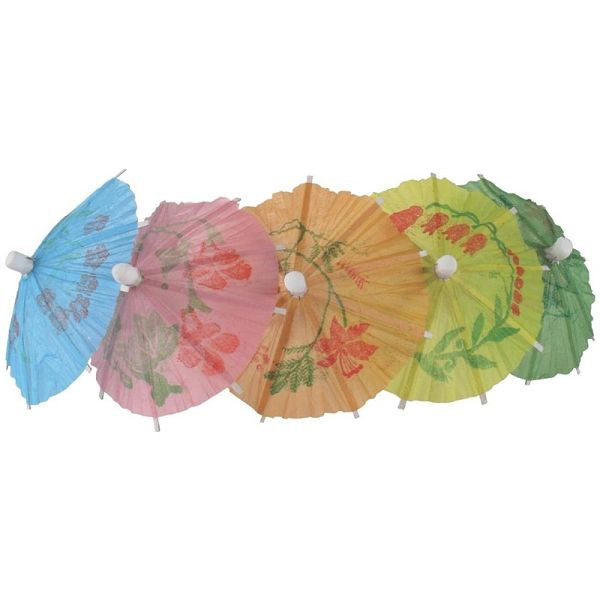 Fiesta Papierschirmchen in verschiedenen Farben 17cm, VE: 144 Stück, CL443