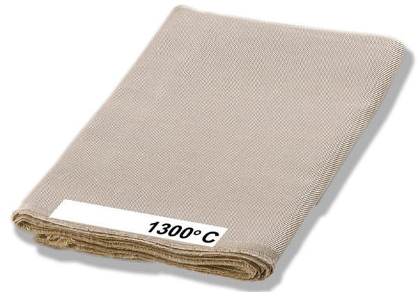 ELMAG Schweißdecke Material Silikatgewebe, 1800x2000 mm, bis 1.300° C beidseitig mit Hochtemperaturbeschichtung, 57282
