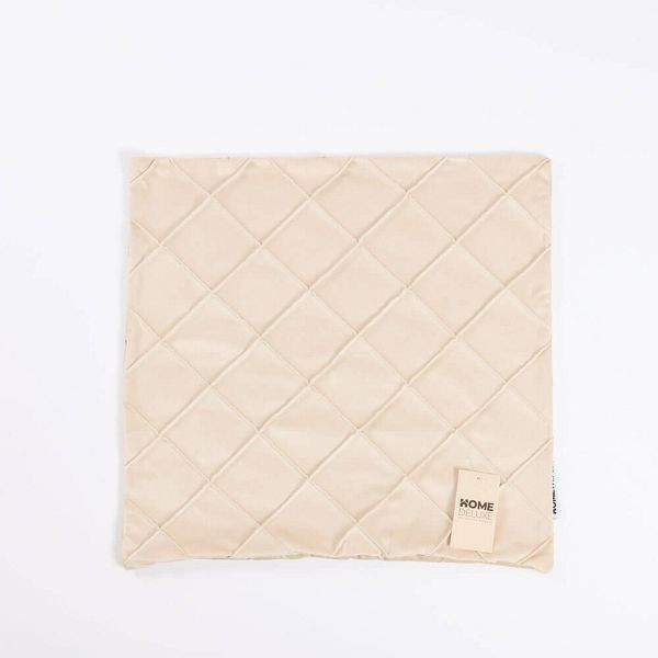 HOME DELUXE Karo Kissenbezug LORI mit Kissenfüllung - Beige, 61766