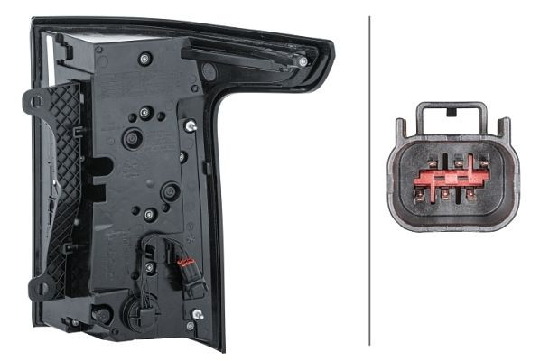 HELLA Heckleuchte, LED, für u.a. LAND ROVER RANGE ROVER IV (L405), ECE, für Rechtsverkehr/für Linksverkehr, links, 2SK 354 864-011