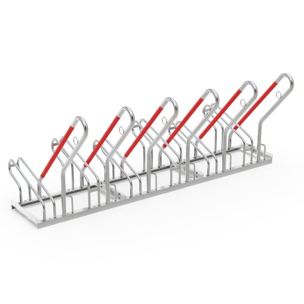 R&R Solutions Fahrradständer Premium R25S - 6 Fahrräder, einseitig, 350mm Radabstand, RR102992