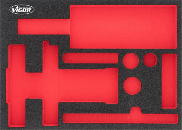 VIGOR 2-Komponenten Weichschaum-Einlagen, Einlagenmaß / Schubladengröße: M (282 x 393 x 35 mm), Verwendung: V7265, V7265-L