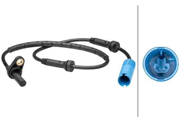 HELLA Sensor, Raddrehzahl, 2-polig, Kabel: 630mm, 6PU 012 679-441