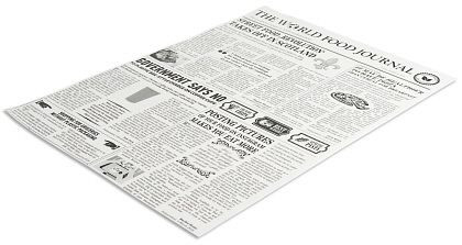 Contacto Wachspapier, 35 x 25 cm Motiv: Zeitung, VE: 500 Blatt, 4492/345
