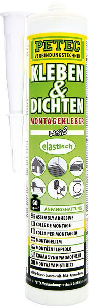 Petec Kleben & Dichten, Weiss, 290ml, VE: 12 Stück, 94529