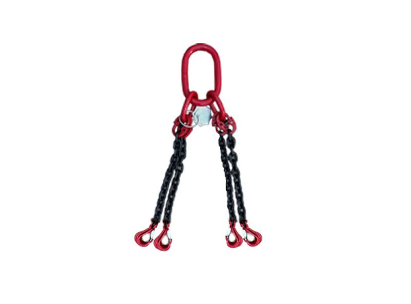 Schake Kettengehänge 4-strang, 10 mm, Länge: 2,0 m, 54620H-10