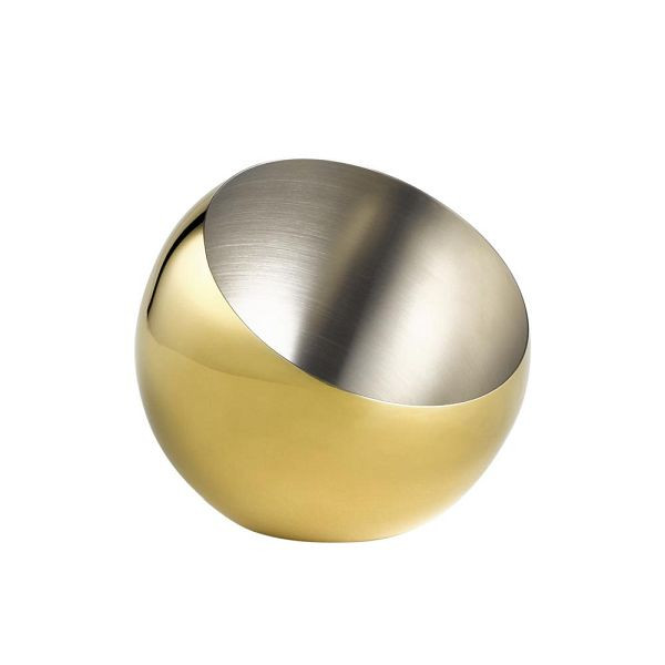 APS Schale "SPHERE", Ø 16 cm, Höhe 15 cm, 0,8 Liter, Edelstahl, Gold-Look, 40773