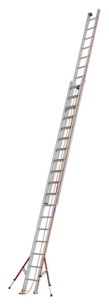 HYMER Seilzugleiter, zweiteilig, 2x18 Sprossen, Länge eingefahren 5,30 m / ausgefahren 9,22 m, 605136
