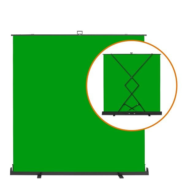 Walimex pro Roll-up Panel Hintergrund grün 210x220, 1023209