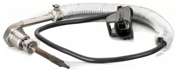 HELLA Sensor, Abgastemperatur, 2-polig, geschraubt, Kabel: 430mm, 6PT 014 495-111
