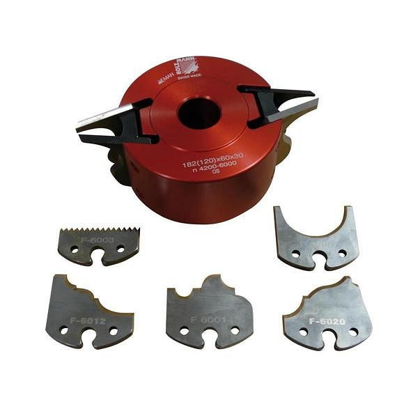 Holzmann Universal Profilmesserkopf im Set, 182 x 60 x 30 mm, UNISET60