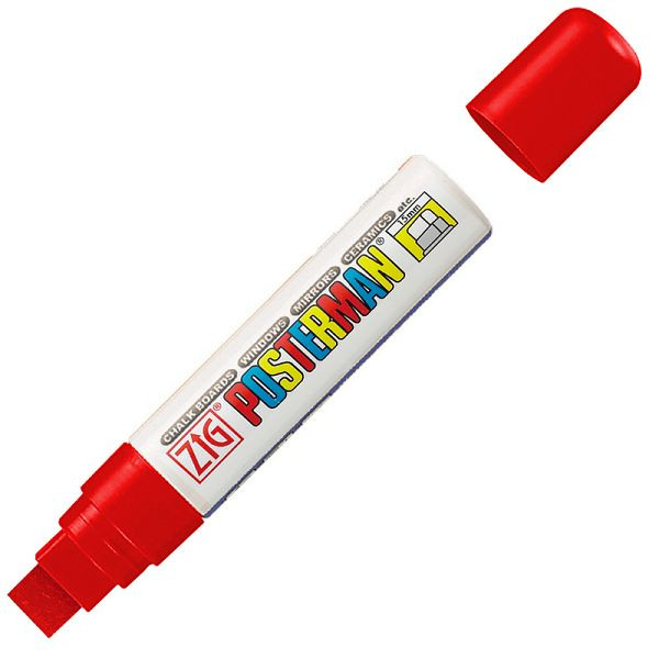 Eichner Postermann-Marker, Farbe: rot, wasserfest, 15 mm breit, 9219-00005-020