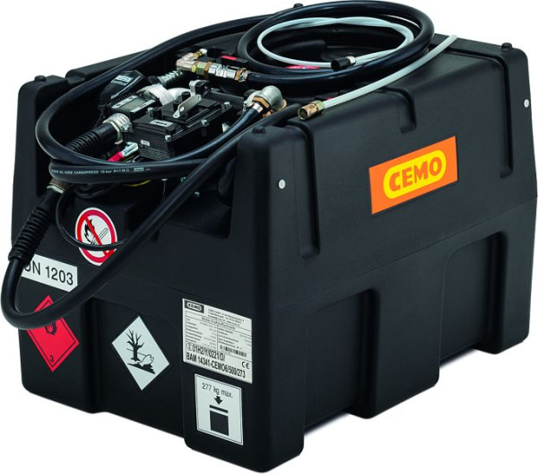 Cemo KS-Mobil Easy 190 l Klappdeckel Absauggerät mit El-Pumpe 12V, 40 l/min, AZV, 11379