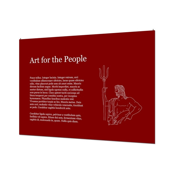 Showdown Displays Indoor Wandschild Basic 100 x 140 cm KAPA 5 mm, FBW1000x1400-KP5