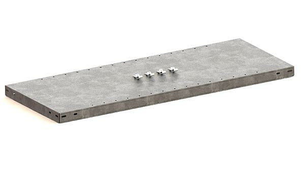 Meta CLIP SET 100, verzinkt, 2 Zusatzböden 1000x400 mm, 20011539