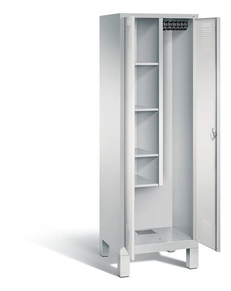 C+P Putzmittel-Spind Evolo, H1850xB610xT500mm, Farbe: Lichtgrau, 48110-00 S10059