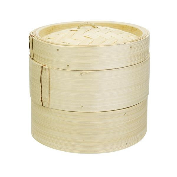 Vogue Bambus Dampfgarer 15cm, 2-Ebenen-Design, mehrere Gerichte gleichzeitig, K302