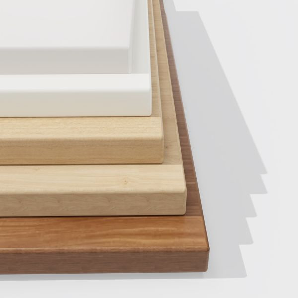 Bisley melaminharzbeschichtete MFC Tischplatte, mit 2 mm ABS Kante, hochwertig und langlebig, Maße: H 25 x B 1200 x T 600 mm, Dekor: ahorn, DT251206014