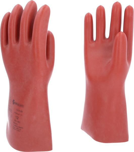 KS Tools Elektriker-Schutzhandschuh mit mechanischen und thermischen Schutz, Größe 12, Klasse 00, rot, 117.0086