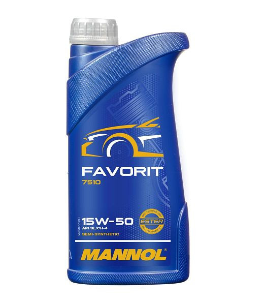 MANNOL Motoröl 7510 Favorit 15W-50, VE: 1 l, MN7510-1