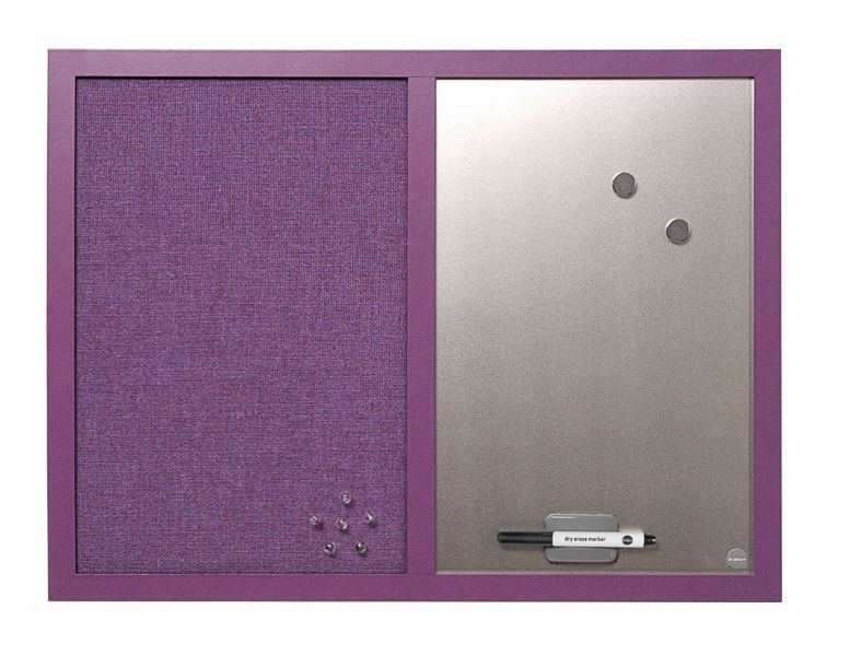 Bi-Office Kombitafel Violett, Filzoberfläche und Stahl 60x45cm, MX04330418