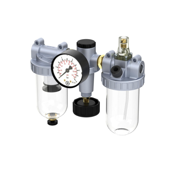 Riegler Wartungseinheit 3-teilig »Standard«, mit PC-Behälter, BG 2, G 3/8, 206302