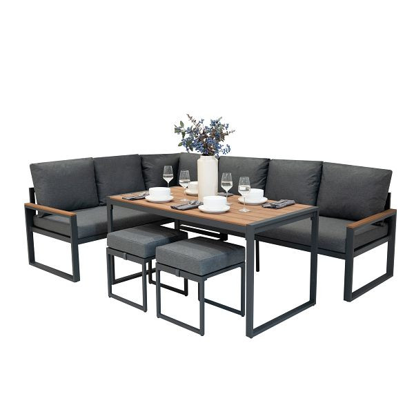 Monster Aluminium 5-teiliges Ecksofa-Set, Holz, 214688