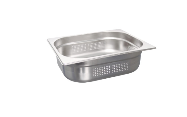 Schneider GN-Behälter Edelstahl, gelochte Ausführung, GN1/2 265x325x100 mm, 5,5 L, 530321