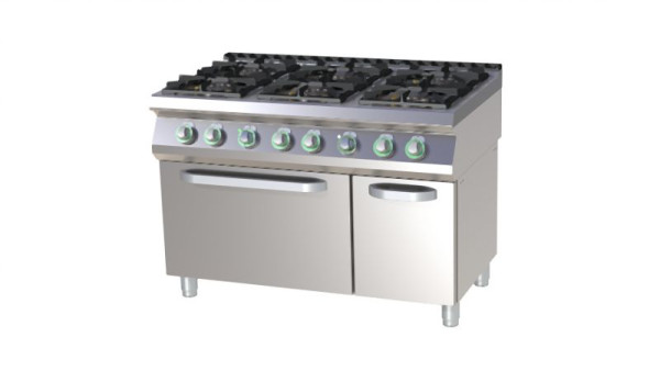 RM Thermik Serie 700, Gasherd mit Gas-Backofen, 1200x730x900 mm, SPT-7120/21G