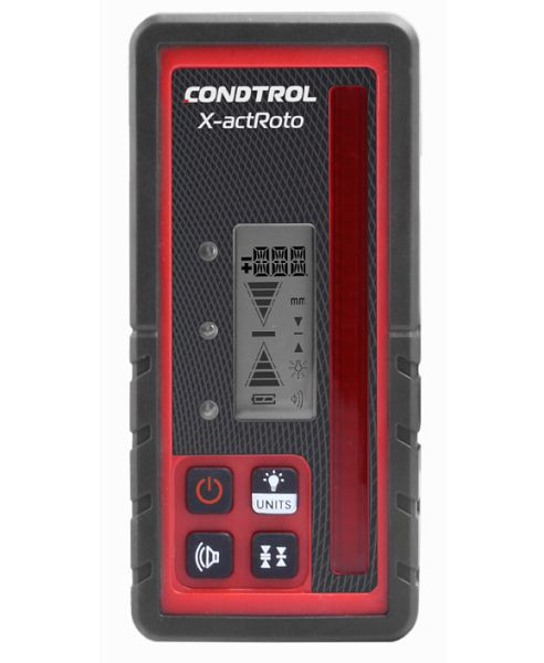 CONDTROL X-actRoto Digitaler Laser-Empfänger für alle roten Rotationslaser mit mm-Anzeige, 7-1-033
