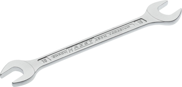 Hazet Doppel-Maulschlüssel, Außen-Sechskant Profil, 16 x 18 mm, 450N-16X18