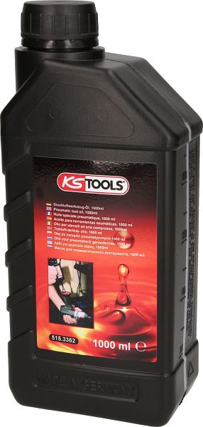 KS Tools Druckluftwerkzeug-Öl, 1000ml, 515.3362, 4042146812549